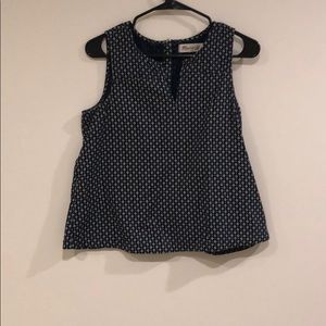 Printed Chambray Too with Cutout Back